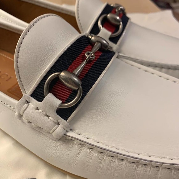 White Slip-on Loafers In Flats Size US 7 main image 8